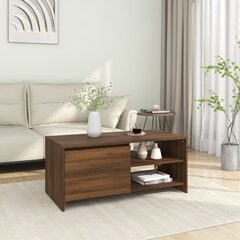 Kavos staliukas, rudas ąžuolo, 102x50x45cm, apdirbta mediena kaina ir informacija | Kavos staliukai | pigu.lt