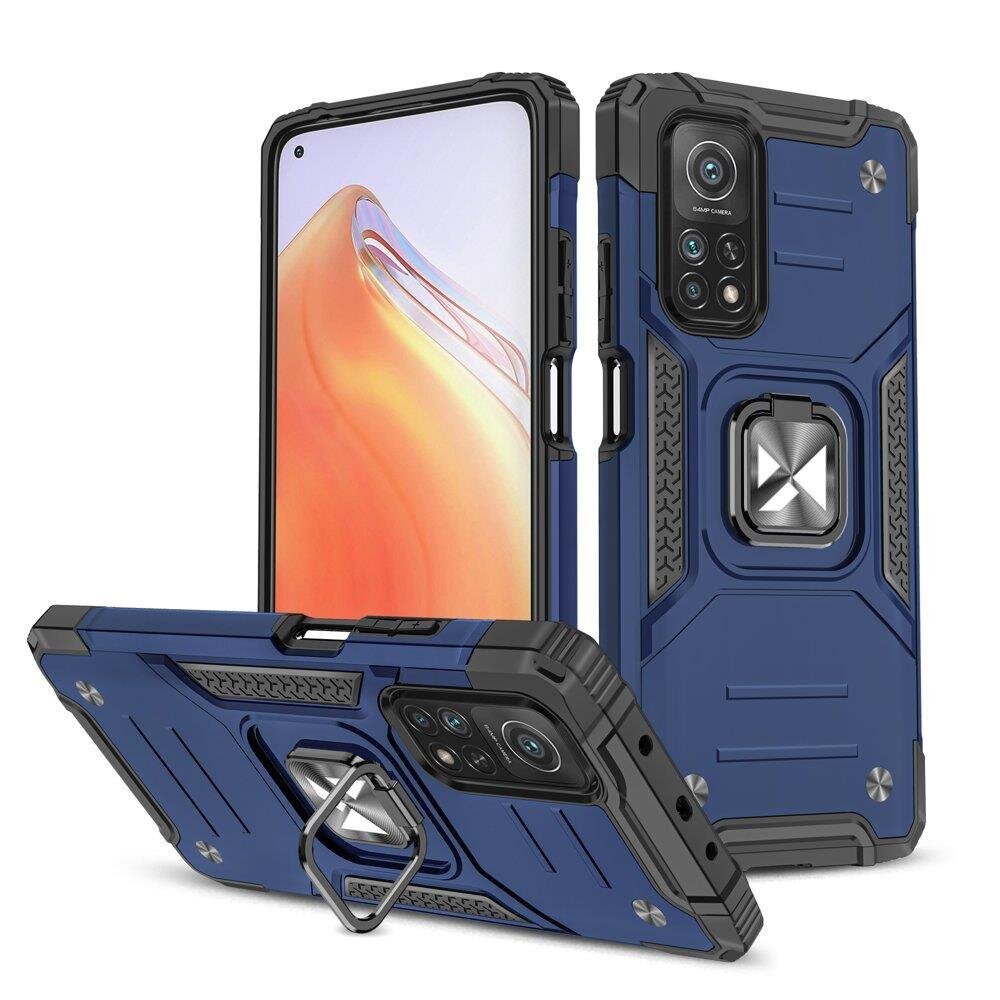 Wozinsky Ring Armor Case skirtas Mi Poco M4 Pro 5G / Redmi Note 11 5G (China) / Redmi Note 11T 5G / Redmi Note 11S 5G, mėlynas цена и информация | Telefono dėklai | pigu.lt