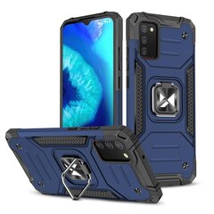 Wozinsky Ring Armor Case skirtas Samsung Galaxy A03s, mėlynas kaina ir informacija | Telefono dėklai | pigu.lt