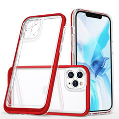 Hurtel Clear 3in1 Case skirtas iPhone 11 Pro, raudonas kaina ir informacija | Telefono dėklai | pigu.lt