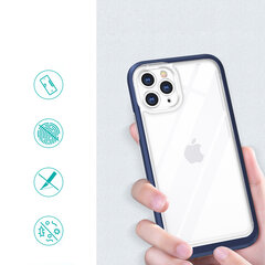 Hurtel Clear 3in1 Case skirtas iPhone 11 Pro Max, mėlynas kaina ir informacija | Telefono dėklai | pigu.lt