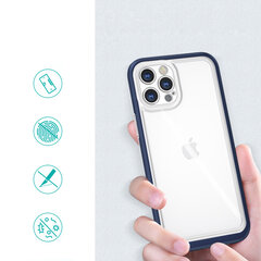 Hurtel Clear 3in1 Case skirtas iPhone 12 Pro Max, mėlynas kaina ir informacija | Telefono dėklai | pigu.lt