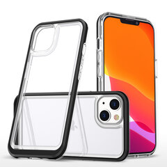 Hurtel Clear 3in1 Case skirtas iPhone 13 mini, juodas kaina ir informacija | Telefono dėklai | pigu.lt