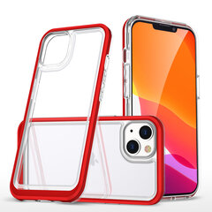 Hurtel Clear 3in1 Case skirtas iPhone 13, raudonas kaina ir informacija | Telefono dėklai | pigu.lt