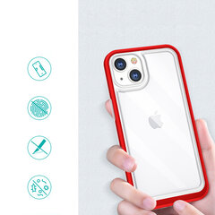 Hurtel Clear 3in1 Case skirtas iPhone 13, raudonas kaina ir informacija | Telefono dėklai | pigu.lt