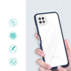Hurtel Clear 3in1 Case skirtas Samsung Galaxy A22 5G, mėlynas kaina ir informacija | Telefono dėklai | pigu.lt