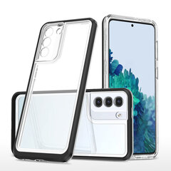 Hurtel Clear 3in1 Case skirtas Samsung Galaxy S21 5G, juodas kaina ir informacija | Telefono dėklai | pigu.lt