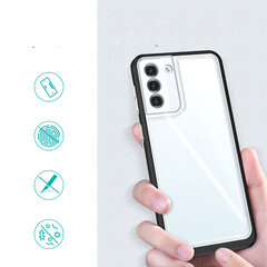 Hurtel Clear 3in1 Case skirtas Samsung Galaxy S21 5G, juodas kaina ir informacija | Telefono dėklai | pigu.lt