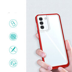 Hurtel Clear 3in1 Case skirtas Samsung Galaxy S21 5G, raudonas kaina ir informacija | Telefono dėklai | pigu.lt