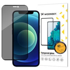 Wozinsky Privacy skirtas iPhone 12 Pro / iPhone 12, juoda kaina ir informacija | Apsauginės plėvelės telefonams | pigu.lt