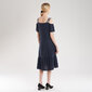 Lininė suknelė moterims ant petnešų, mėlyna kaina ir informacija | Suknelės | pigu.lt