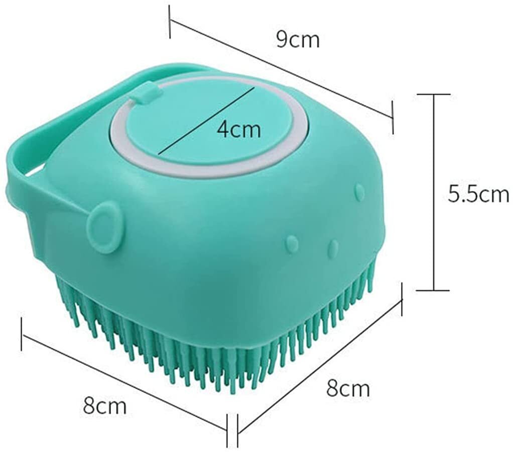 2in1 silikoninis vonios masažinis šepetėlis, 1 vnt. kaina ir informacija | Dušo želė, aliejai | pigu.lt