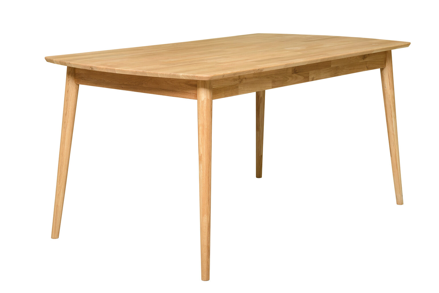 Valgomojo stalas Nord 1 1600x900x750 (ąžuolas, parketas, natūralus aliejus) kaina ir informacija | Virtuvės ir valgomojo stalai, staliukai | pigu.lt