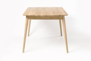 Стол обеденный Nord 1Р (отбеленный дуб) цена и информация | Кухонные и обеденные столы | pigu.lt