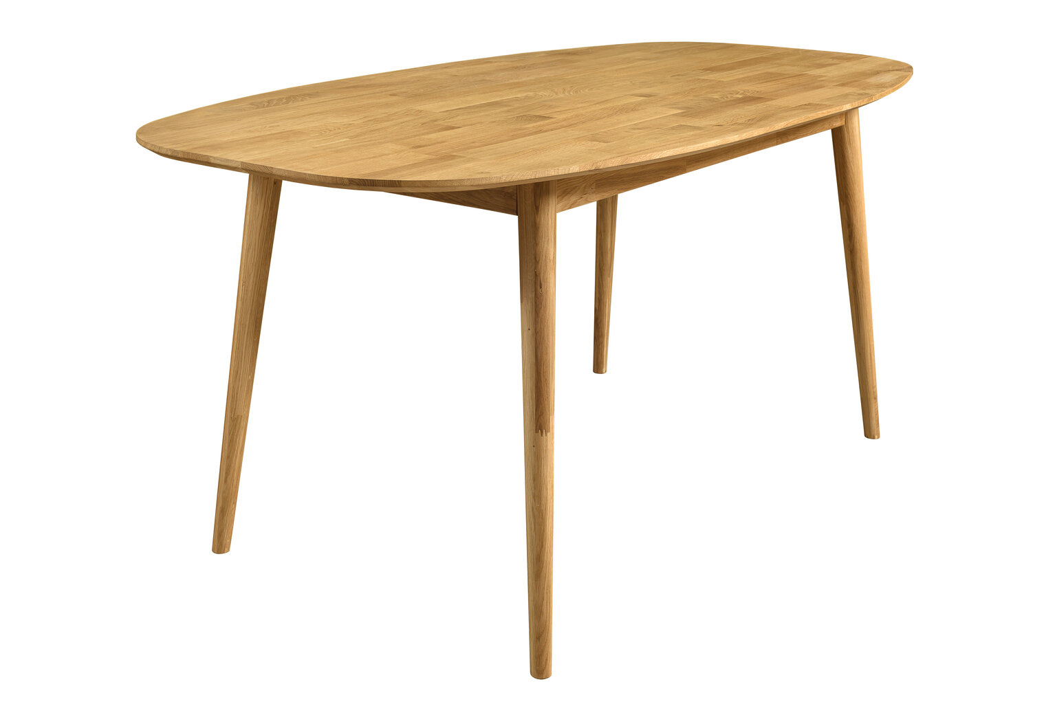 Valgomojo stalas Nord 2.1 1600x900x750 (ąžuolas, parketas, natūralus aliejus) kaina ir informacija | Virtuvės ir valgomojo stalai, staliukai | pigu.lt