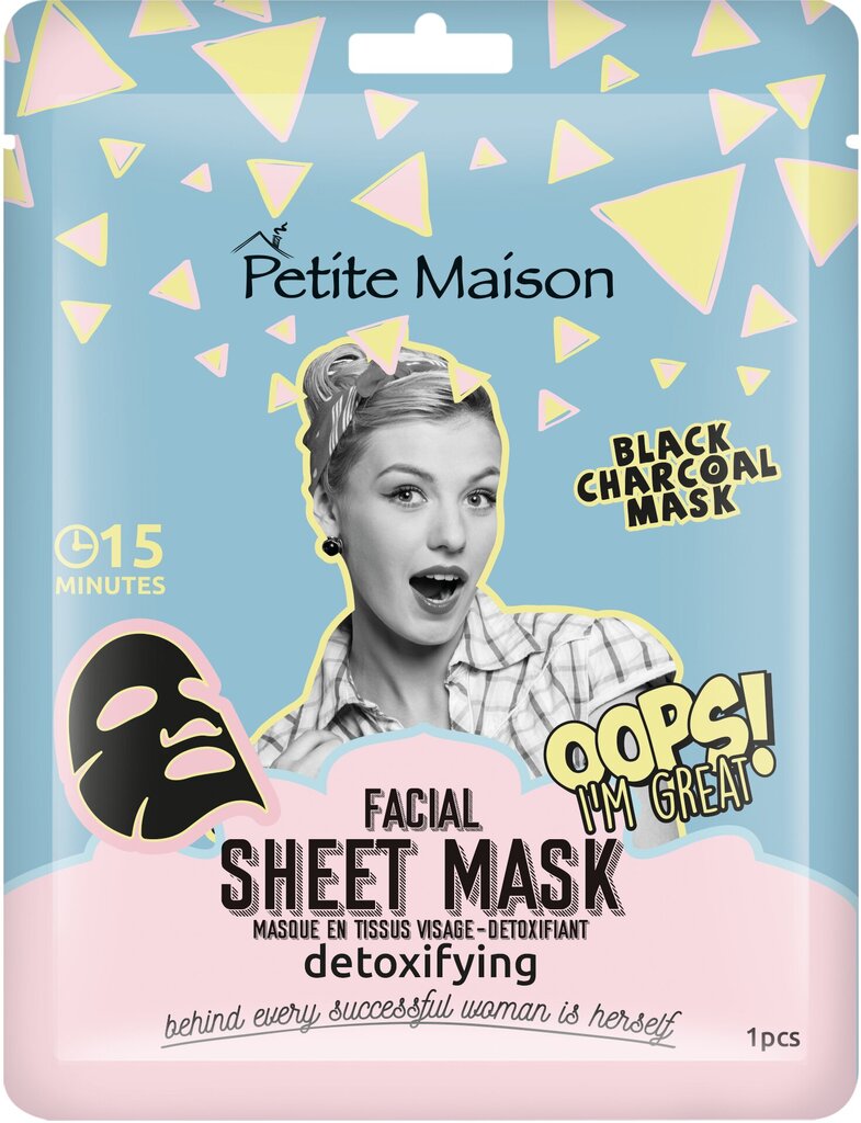 Lakštinė veido kaukė Petite Maison Detoxifying Facial Mask, 25 ml цена и информация | Veido kaukės, paakių kaukės | pigu.lt