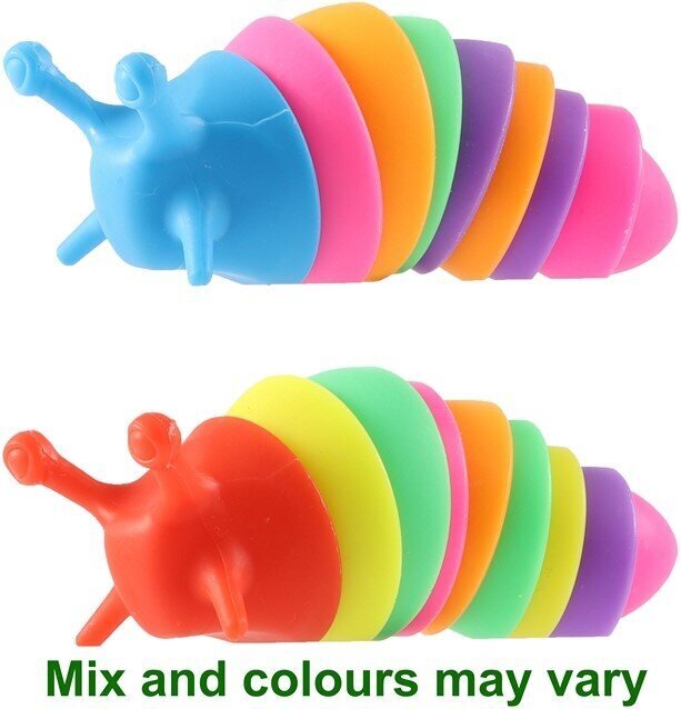 Kirmėliukas Magic Fidget, vaivorykštės spalvų, 10 cm. цена и информация | Lavinamieji žaislai | pigu.lt