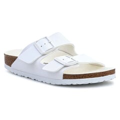 Šlepetės moterims Birkenstock BS W 1019046, baltos цена и информация | Комнатные тапки женские | pigu.lt