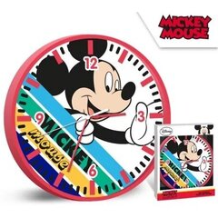 Sieninis laikrodis Disney Mickey Mouse, 25 cm kaina ir informacija | Aksesuarai vaikams | pigu.lt