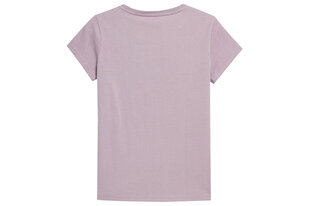 Marškinėliai moterims 4F H4L22 TSD061, violetiniai цена и информация | Футболка женская | pigu.lt
