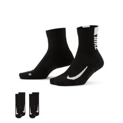 Nike kojinės MULTIPLIER ANKLE, juodos цена и информация | Мужские носки | pigu.lt