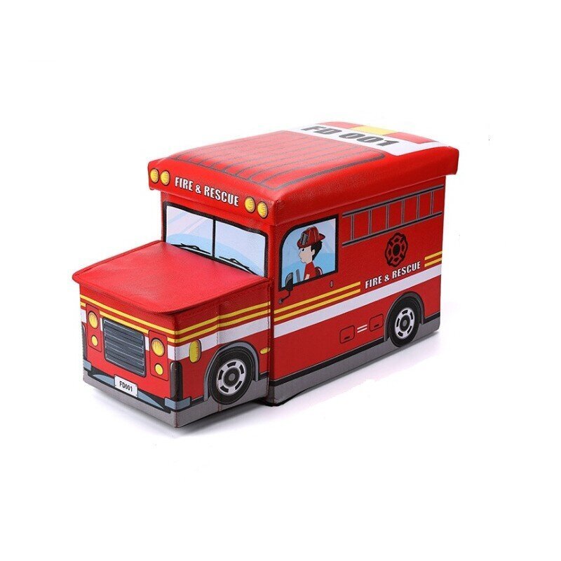 Krepšys žaislams ir skalbiniams gaisrinės mašina kaina ir informacija | Daiktadėžės | pigu.lt