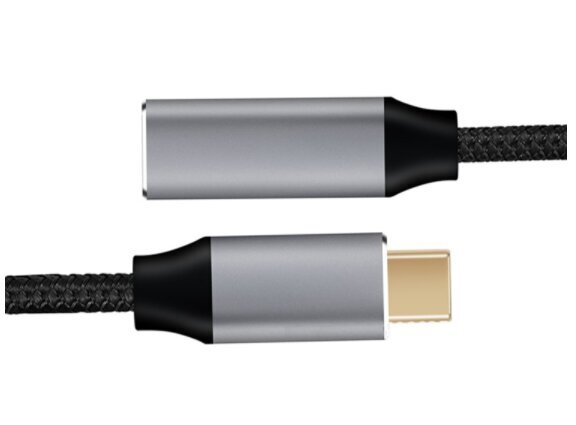 Thunderbolt 3.0 USB-C moteriškos lyties į USB-C vyriškos lyties ilgintuvas, palaikantis 100 W 5 A maitinimo tiekimą, duomenų perdavimą iki 10 GB/s, garso ir vaizdo transliacijas, 1 m ilgio цена и информация | Adapteriai, USB šakotuvai | pigu.lt