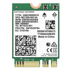 Wi-Fi 6E ir Bluetooth 5.2, M.2 adapteris, 3000Mbps, 2.4GHz, 5GHz, 6GHz kaina ir informacija | Maršrutizatoriai (routeriai) | pigu.lt