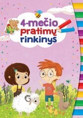 4-mečio pratimų rinkinys 3 užduočių knygelės su lipdukais kaina ir informacija | Lavinamosios knygos | pigu.lt