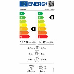 Samsung WD90T534DBN kaina ir informacija | Skalbimo mašinos | pigu.lt