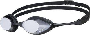 Veidrodiniai plaukimo akiniai Arena Cobra Swipe Mirror, sidabriniai-juodi kaina ir informacija | Plaukimo akiniai | pigu.lt