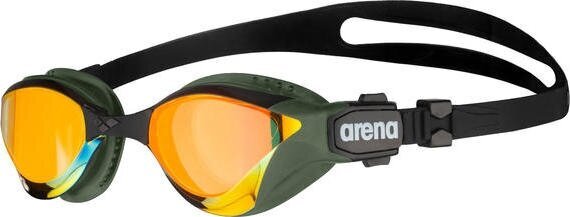 Veidrodiniai plaukimo akiniai Arena Cobra TRI Swipe, geltoni-žali kaina ir informacija | Plaukimo akiniai | pigu.lt