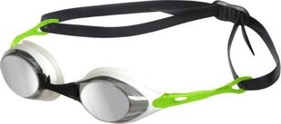 Veidrodiniai plaukimo akiniai varžyboms Arena COBRA, žali/pilki цена и информация | Очки для плавания | pigu.lt