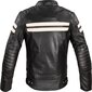 Vyriška odinė motociklininko striukė W-TEC Stripe - Black with Beige Stripes M kaina ir informacija | Moto striukės | pigu.lt