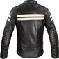 Vyriška odinė motociklininko striukė W-TEC Stripe - Black with Beige Stripes 4XL kaina ir informacija | Moto striukės | pigu.lt