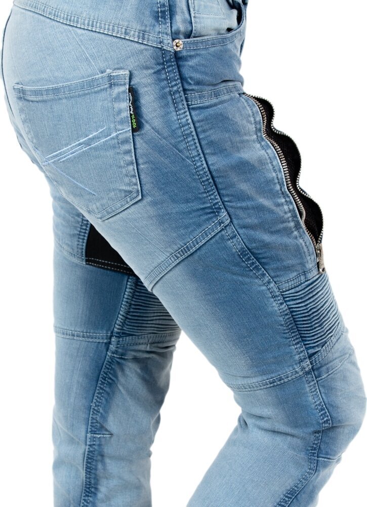 Moteriški moto džinsai W-TEC, mėlyni kaina ir informacija | Moto kelnės | pigu.lt