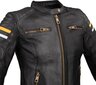 Moteriška odinė motociklininko striukė W-TEC Stripe Lady - Black XS kaina ir informacija | Moto striukės | pigu.lt