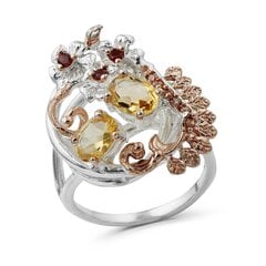 Серебряное (925) кольцо с драгоценными камнями, код F50234EU-59 цена и информация | Кольцо | pigu.lt