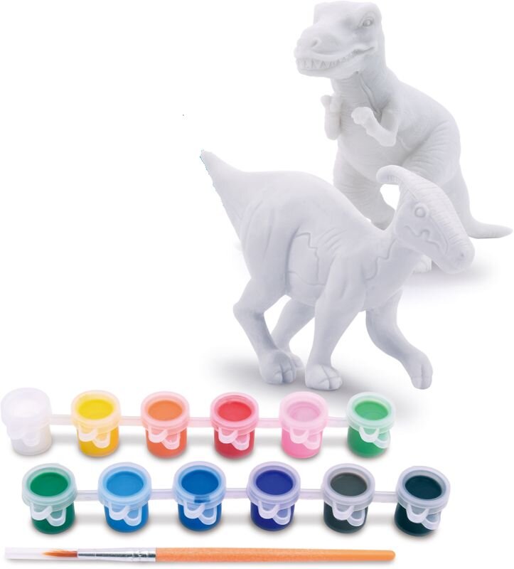 Dinozaurų dažymas 8 ir daugiau spalvų PlayGo цена и информация | Lavinamieji žaislai | pigu.lt