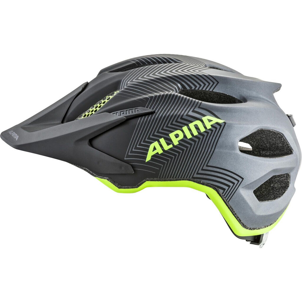 Alpina A9702132 sports headwear Black, Yellow kaina ir informacija | Šalmai | pigu.lt