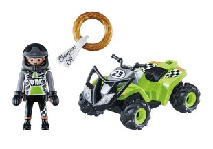 Playset Playmobil City Action Races Speed Quad 71093 цена и информация | Конструкторы и кубики | pigu.lt