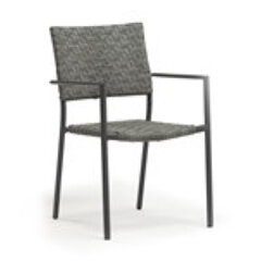 Kėdė CHEMNITZ, pilka kaina ir informacija | Lauko kėdės, foteliai, pufai | pigu.lt