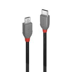 Провод Lindy Anthra USB2 A-MicroB 36993, 3 м цена и информация | Кабели для телефонов | pigu.lt