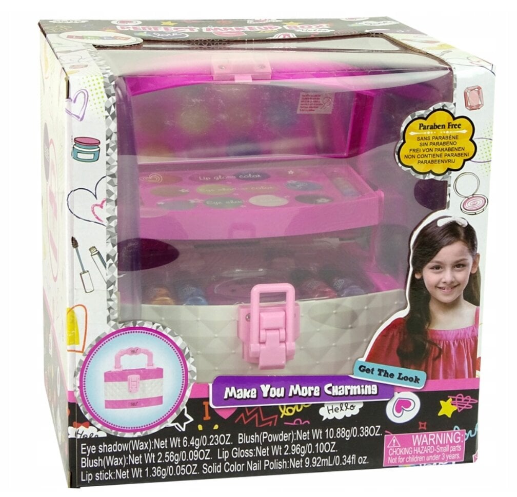 Vaikiškos kosmetikos rinkinys lagaminėlis kaina ir informacija | Žaislai mergaitėms | pigu.lt