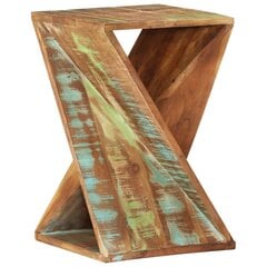 Šoninis staliukas, 35x35x55cm, perdirbtos medienos masyvas цена и информация | Журнальные столики | pigu.lt