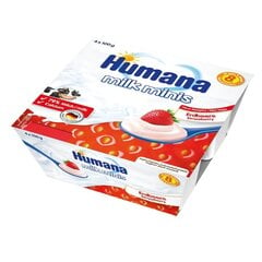 Humana Milk Minis jogurtinis desertas su braškėmis 400g kaina ir informacija | Tyrelės | pigu.lt