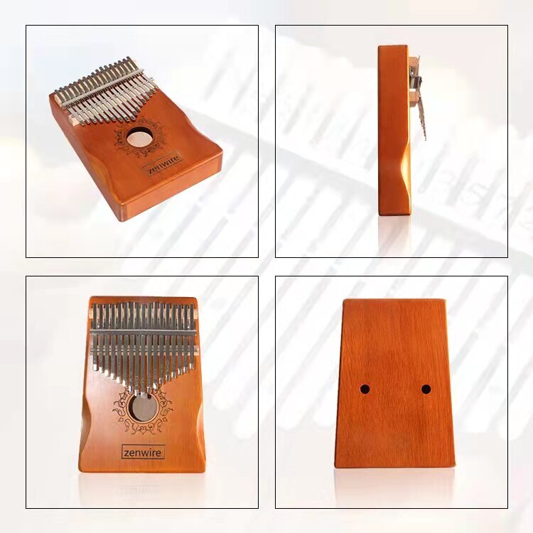 Kalimba, medinis pianinas Brown Zenwire K-01 цена и информация | Perkusija | pigu.lt