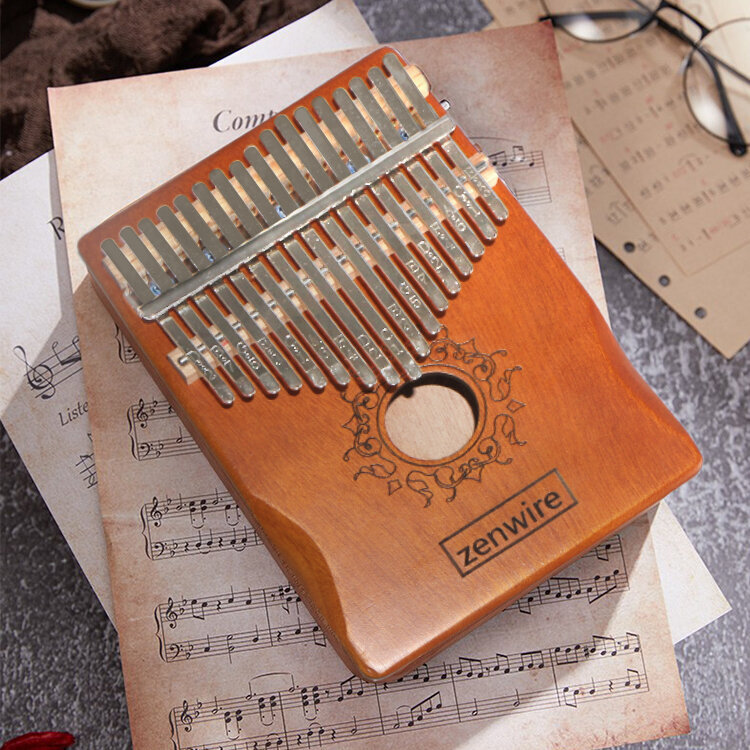 Kalimba, medinis pianinas Brown Zenwire K-01 kaina ir informacija | Perkusija | pigu.lt