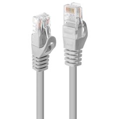 КАБЕЛЬ CAT5E U/UTP 0.5M/GREY 48361 LINDY цена и информация | Кабели и провода | pigu.lt