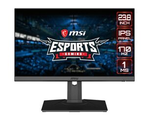 LCD Monitor|MSI|OPTIX MAG245R2|23.8"|Gaming|Panel IPS|1920x1080|16:9|170Hz|Matte|1 ms|Swivel|Pivot|Height adjustable|Tilt|Colour Black|OPTIXMAG245R2 цена и информация | Мониторы | pigu.lt